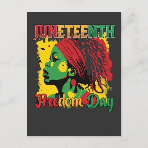 Juneteenth Black Freedom Day 1865 Loc Invitation Postcard