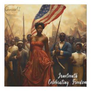 Juneteenth: Black Freedom Faux Canvas Print