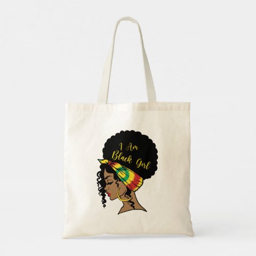 Juneteenth Black Girl Afro Woman Tote Bag