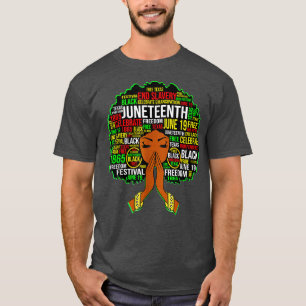 Juneteenth Black Girl Magic Melanin Women Girls Gi T-Shirt