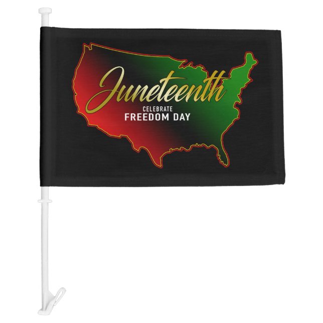 Juneteenth Black Heritage Car Flag (Front)
