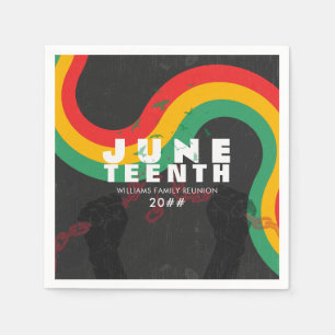 Juneteenth Black History 1865 Freedom Celebration Napkins
