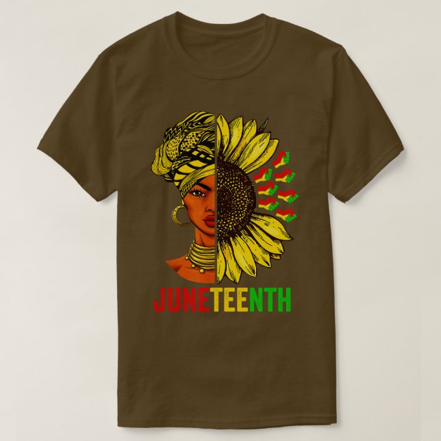 Juneteenth Black History African American Women Su T-Shirt (Design Front)