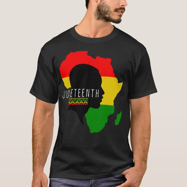 Juneteenth Black History African Freedom Day T-Shirt (Front)