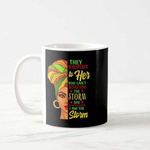 Juneteenth Black History African Woman Afro I Am T Coffee Mug