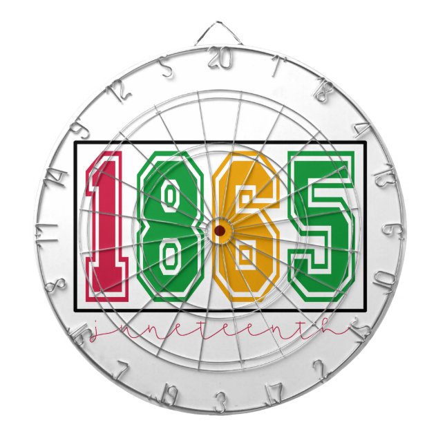 Juneteenth - Black History  Dart Board (Front)