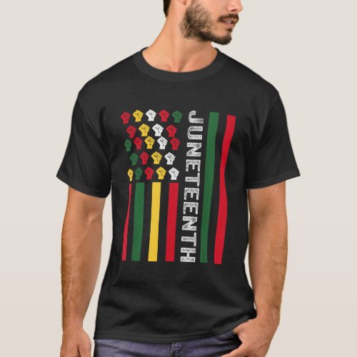 Juneteenth Black History Flag African American Sin T_Shirt