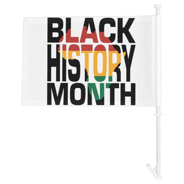 Juneteenth Black History Month Car Flag (Back)