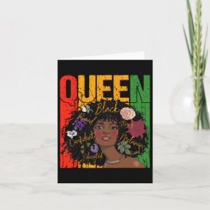 Juneteenth Black History Month Educated African Qu Card