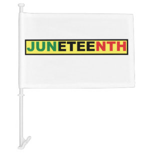 Juneteenth Black Independence Car Flag