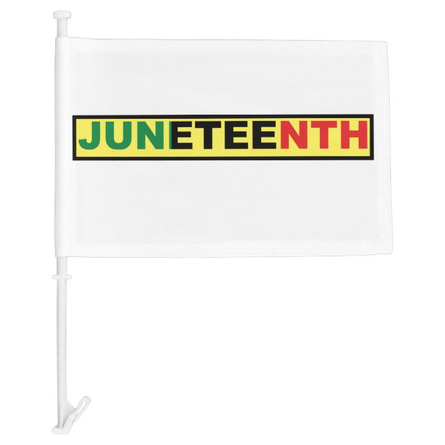 Juneteenth Black Independence Car Flag (Front)