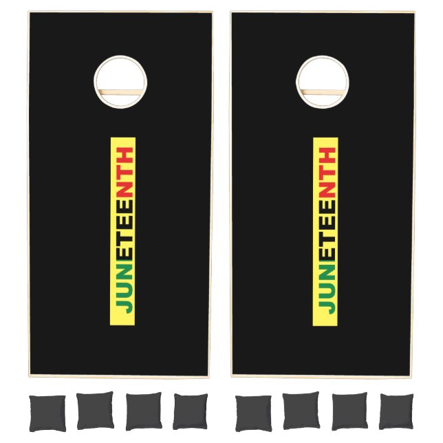 Juneteenth Black Independence Day Cornhole Set (Set)