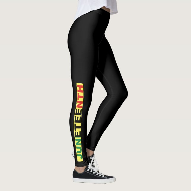 Juneteenth Black Independence Day Leggings (Right)