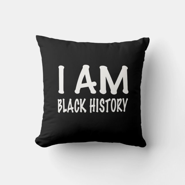 Juneteenth Black Independence Day Throw Pillow (Front)