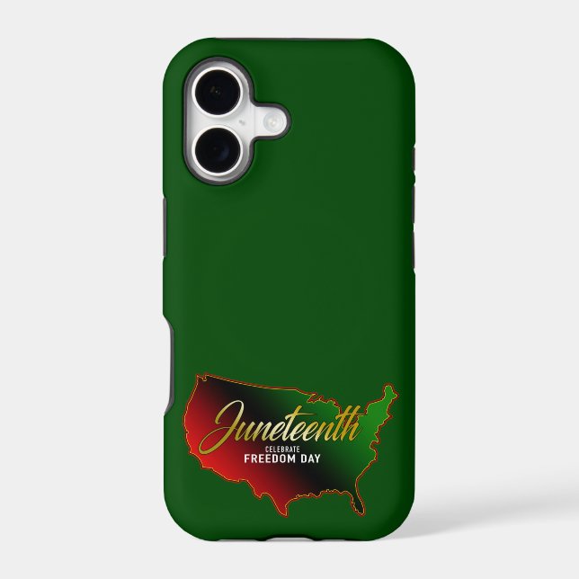 Juneteenth Black Independence Iphone Case (Back)