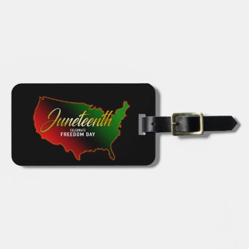 Juneteenth Black Independence Luggage Tag