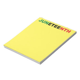Juneteenth Black Independence Notepad