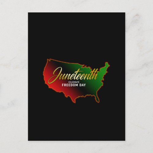 Juneteenth Black Independence Postcard