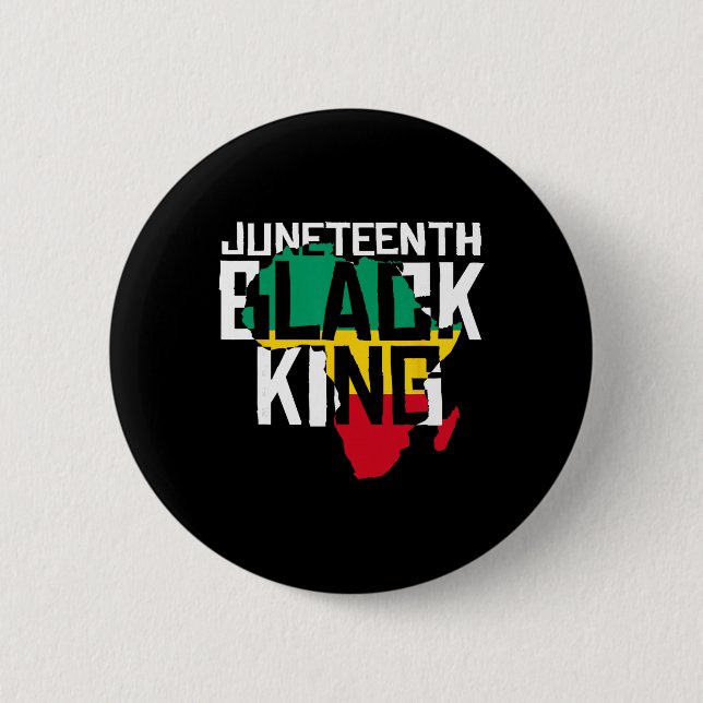 Juneteenth Black King  Button (Front)