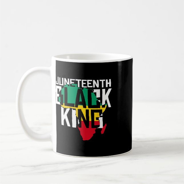 Juneteenth Black King  Coffee Mug (Left)