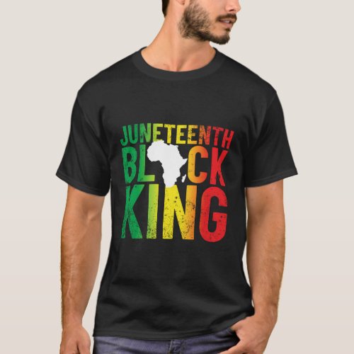 Juneteenth Black King For MenS Juneteenth T_Shirt