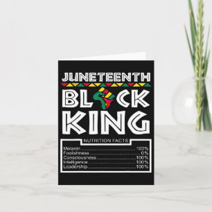 Juneteenth Black King Melanin Dad Fathers Day Men  Card