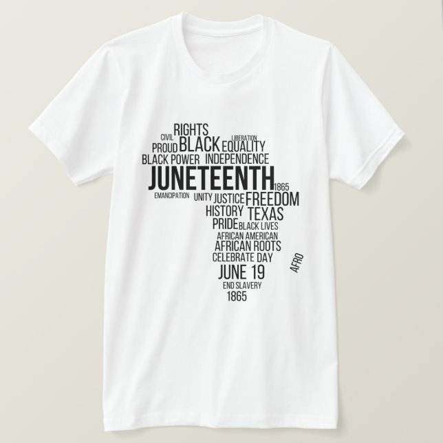 Juneteenth Black Lives Matter African American  T-Shirt (Design Front)