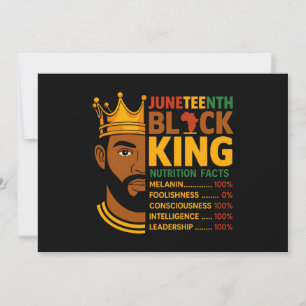 Juneteenth Black Nutrition Facts Pride African  Invitation