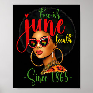 Juneteenth Black Pride 1865 African American Freed Poster