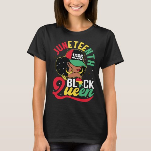 Juneteenth Black Queen Melanin African American T_Shirt