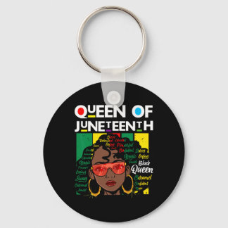 Juneteenth Black Queen Melanin Girl Magic Sista Wo Keychain