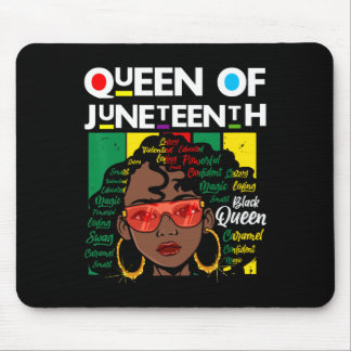 Juneteenth Black Queen Melanin Girl Magic Sista Wo Mouse Pad
