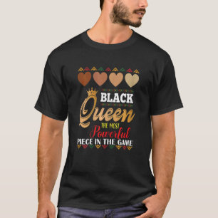 Juneteenth Black Queen Most Powerful Chess African T-Shirt
