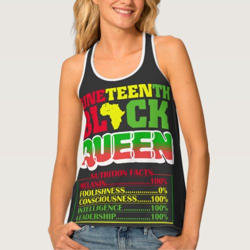 Juneteenth Black Queen Nutritional4th Of July T_Sh Tank Top