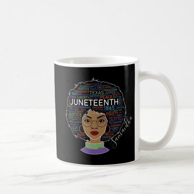 Juneteenth | Black Woman | Black Rights Coffee Mug (Right)
