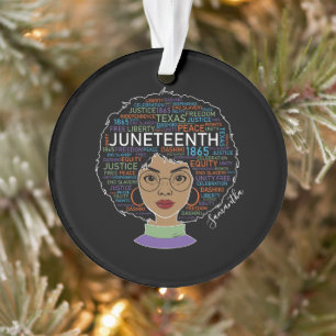 Juneteenth   Black Woman   Black Rights Ornament