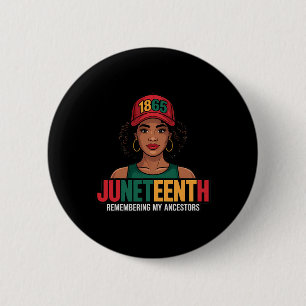 Juneteenth Black Women Melanin Queen Since 1865 Fr Button