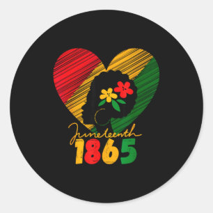 Juneteenth black women remembering my ancestors  classic round sticker