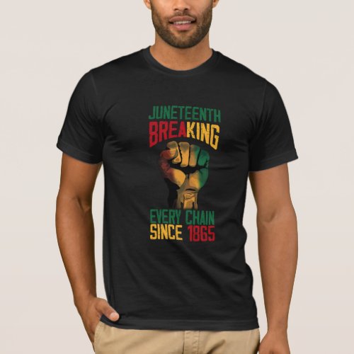 Juneteenth Breaking Chains T_Shirt
