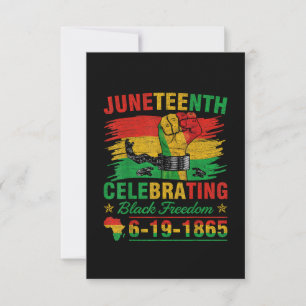 Juneteenth Breaking Every Chain Black Men Women Bo Invitation