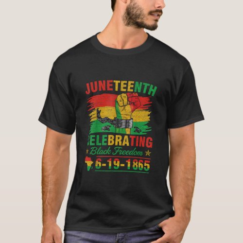 Juneteenth Breaking Every Chain Black Men Women Bo T_Shirt