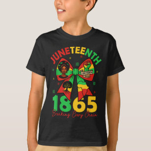 Juneteenth Breaking Every Chain Since 1865 Coquett T-Shirt