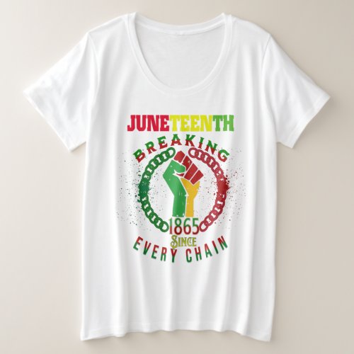 Juneteenth Breaking Every Chain Since 1865 T_Shirt