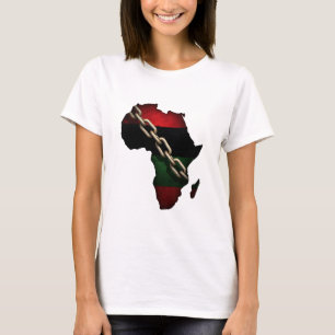Juneteenth  broken chain forming the shape of Afri T-Shirt