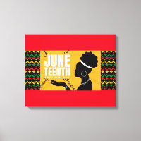 Juneteenth Canvas Wall Art
