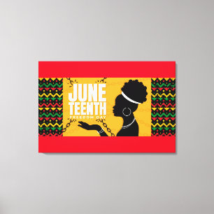 Juneteenth Canvas Wall Art