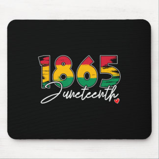 Juneteenth Celebrate Black Freedom 1865 Heart Hist Mouse Pad