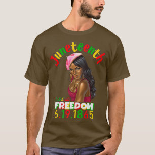Juneteenth Celebrate Black Freedom 1865 June 19th T-Shirt