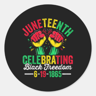 Juneteenth Celebrate Freedom 1865 African American Classic Round Sticker