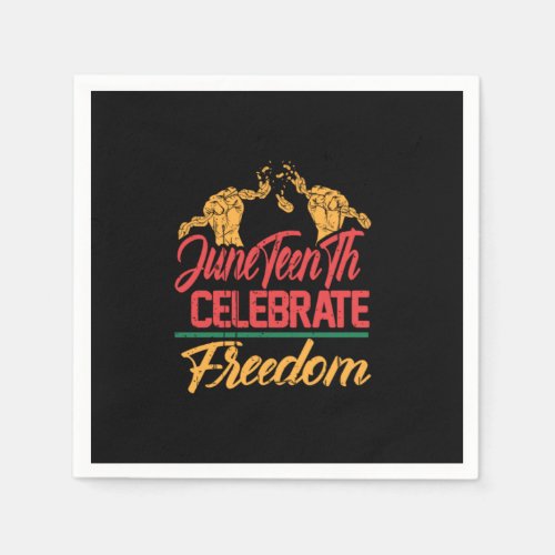 Juneteenth Celebrate Freedom AlbertoPng Napkins